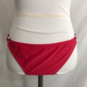 SO bathing suit bottoms w/braided detail on sides